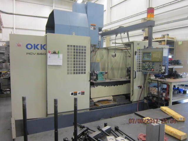 2001 OKK MCV660 4 AXIS MACHINING CENTER CNC Machining Ctr.-Vertical | Asset Exchange Corporation