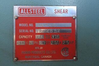 ALLSTEEL 1/4" X 10' HYD POWER SHEAR Shears-Power Squaring Hydraul. | Asset Exchange Corporation (3)